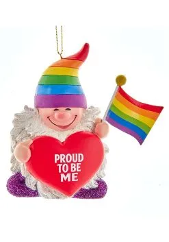 Resin Pride Gnome 3.94" Ornament