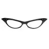 50s Retro Black Cat Eye Frame Glasses -Fun Place Pop Store 50s retro black cat eye frame glasses