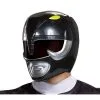 Mens Black Ranger Helmet -Fun Place Pop Store adult black ranger helmet