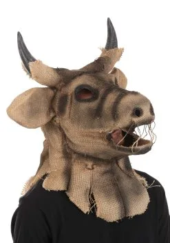 Bull Scarecrow Adult Mouth Mover Mask -Fun Place Pop Store adult bull scarecrow mouth mover mask alt 1