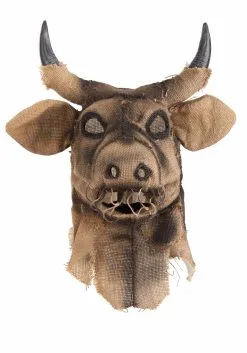 Bull Scarecrow Adult Mouth Mover Mask -Fun Place Pop Store adult bull scarecrow mouth mover mask alt 4