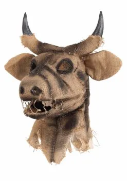 Bull Scarecrow Adult Mouth Mover Mask -Fun Place Pop Store adult bull scarecrow mouth mover mask alt 5