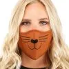 Cat Face Mask Brown For Adults -Fun Place Pop Store adult cat face mask brown