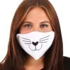 Cat Face Mask White For Adults -Fun Place Pop Store adult cat face mask white