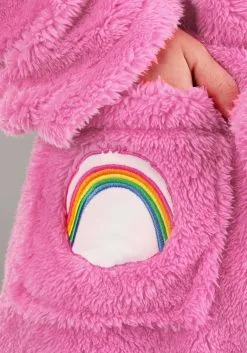 Adult Cheer Bear Hooded Robe -Fun Place Pop Store adult cheer bear care bears hooded robe alt 2