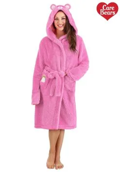 Adult Cheer Bear Hooded Robe -Fun Place Pop Store adult cheer bear care bears hooded robe alt 7
