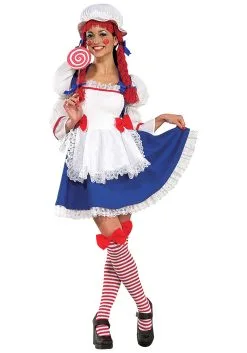 Cheerful Adult Rag Doll Costume