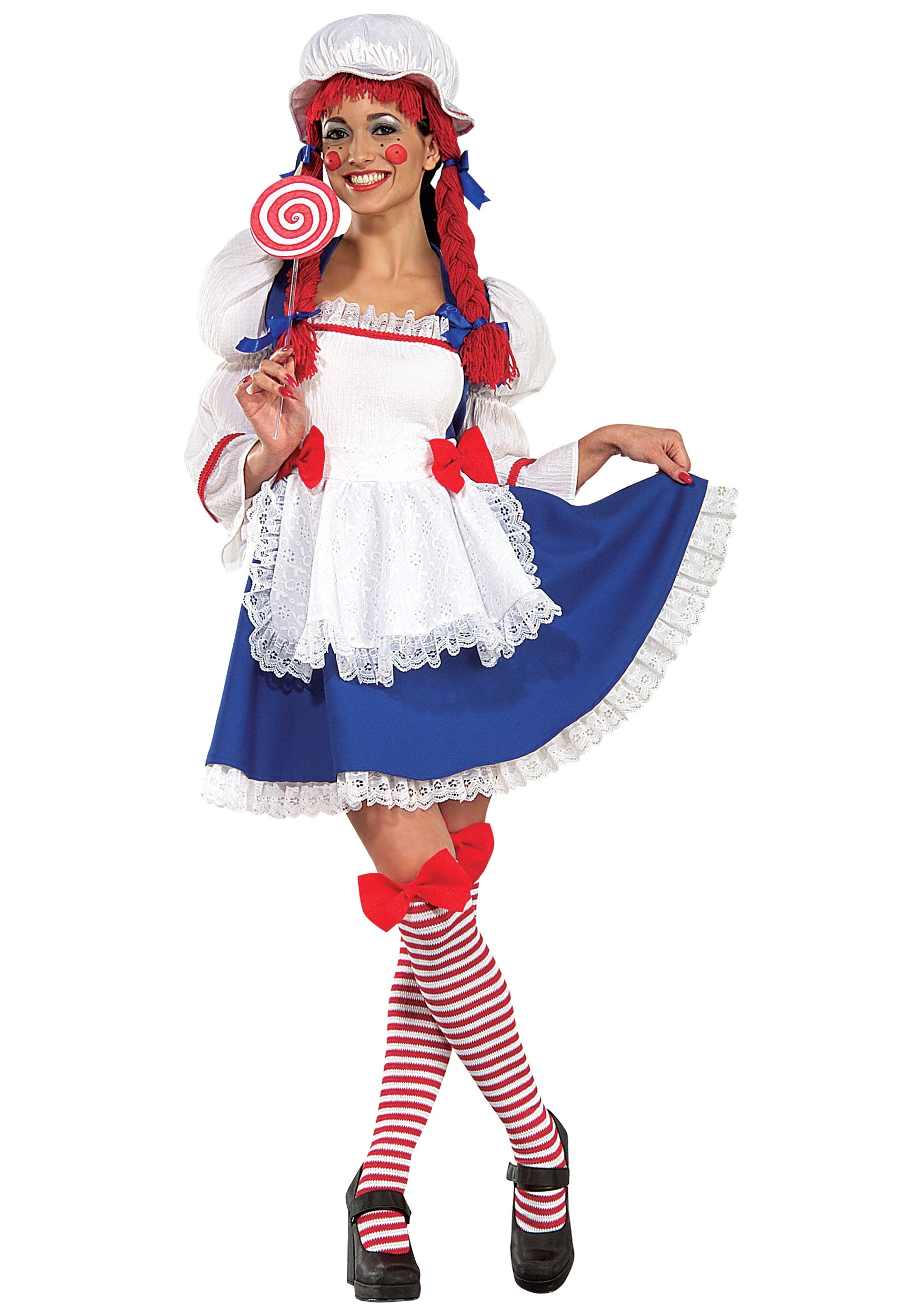 Cheerful Adult Rag Doll Costume 3 Cheerful Adult Rag Doll Costume