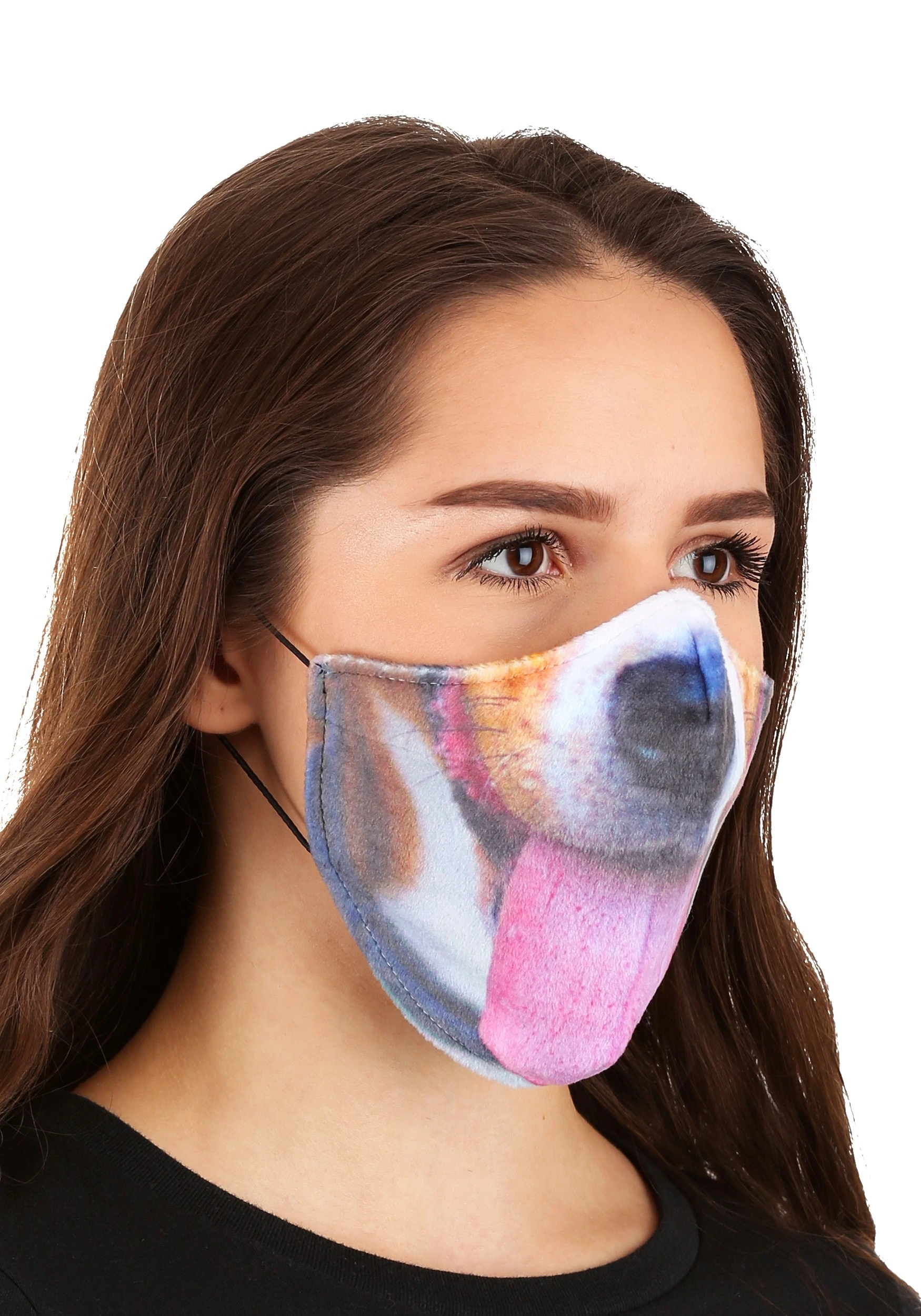 Dog With Tongue Sublimated Face Mask For Adults 4 Dog With Tongue Sublimated Face Mask For Adults - Image 2