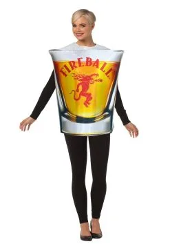 Fireball Shot Glass Costume For Adults