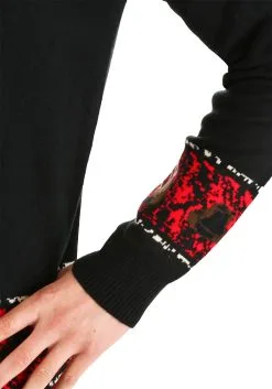 Freddy Vs Jason Ugly Halloween Pullover Sweater -Fun Place Pop Store adult freddy vs jason ugly halloween sweater 5