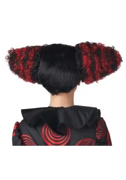 Funhouse Clown Black And Red Adult Wig -Fun Place Pop Store adult funhouse clown black and red wig alt 1
