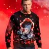 IT (2019) Pennywise Adult Ugly Sweater -Fun Place Pop Store adult it 2019 pennywise ugly sweater
