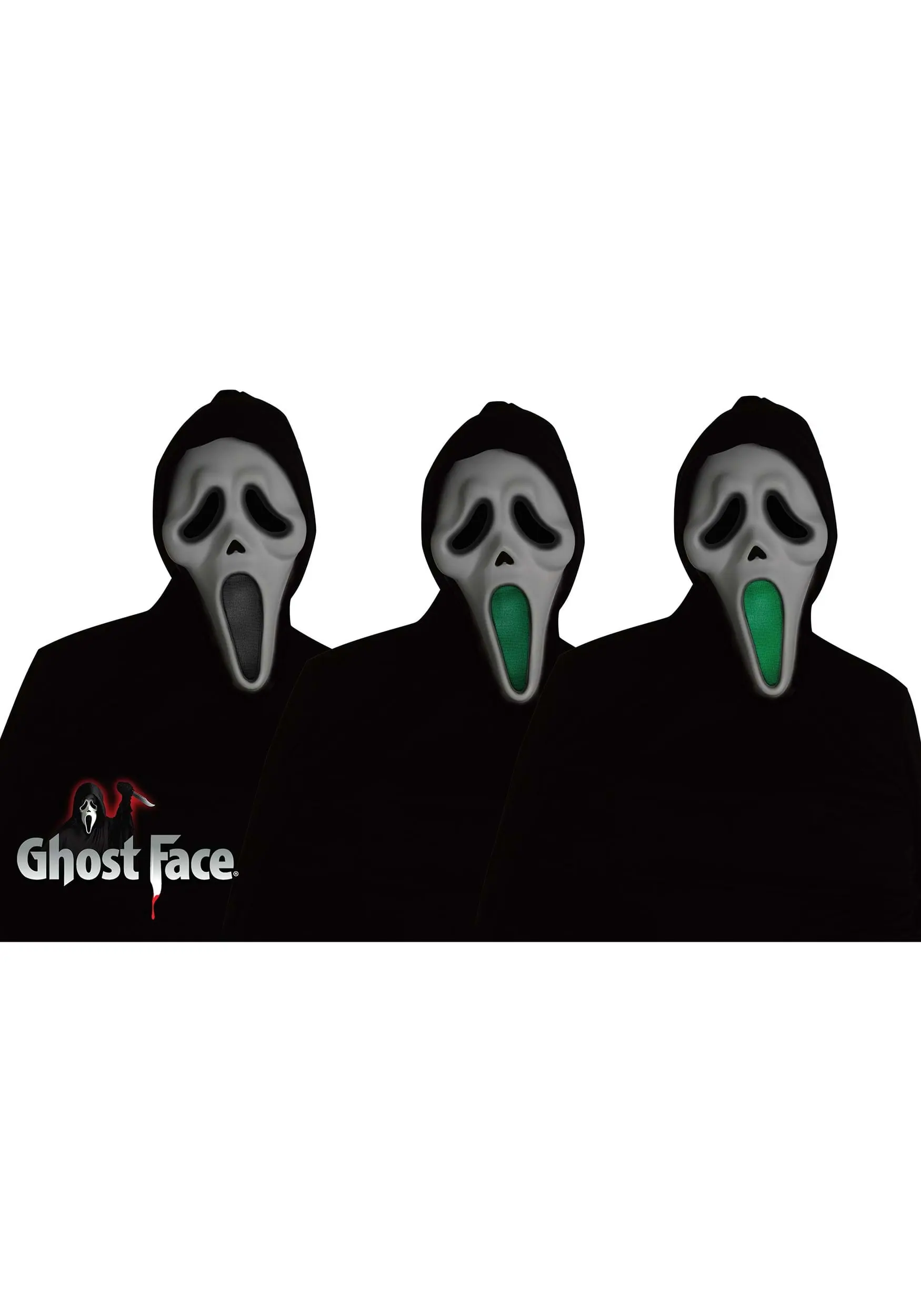 Fade Mouth Ghost Face Costume Light Up Feature 5 Fade Mouth Ghost Face Costume Light Up Feature - Image 3