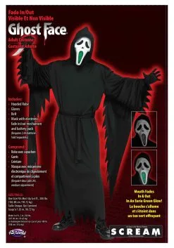 Fade Mouth Ghost Face Costume Light Up Feature 9 Fade Mouth Ghost Face Costume Light Up Feature -Fun Place Pop Store adult light up fade mouth ghost face costume alt 3