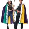 Mardi Gras Cape And Crown Adult Set -Fun Place Pop Store adult mardi gras cape and crown set
