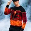 Nightmare On Elm Street Freddy Ugly Halloween Sweater For Adults 1 Nightmare On Elm Street Freddy Ugly Halloween Sweater For Adults -Fun Place Pop Store adult nightmare on elm street freddy halloween sweater