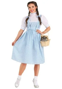 Adult Plus Size Kansas Girl Costume | Farm Girl Costume