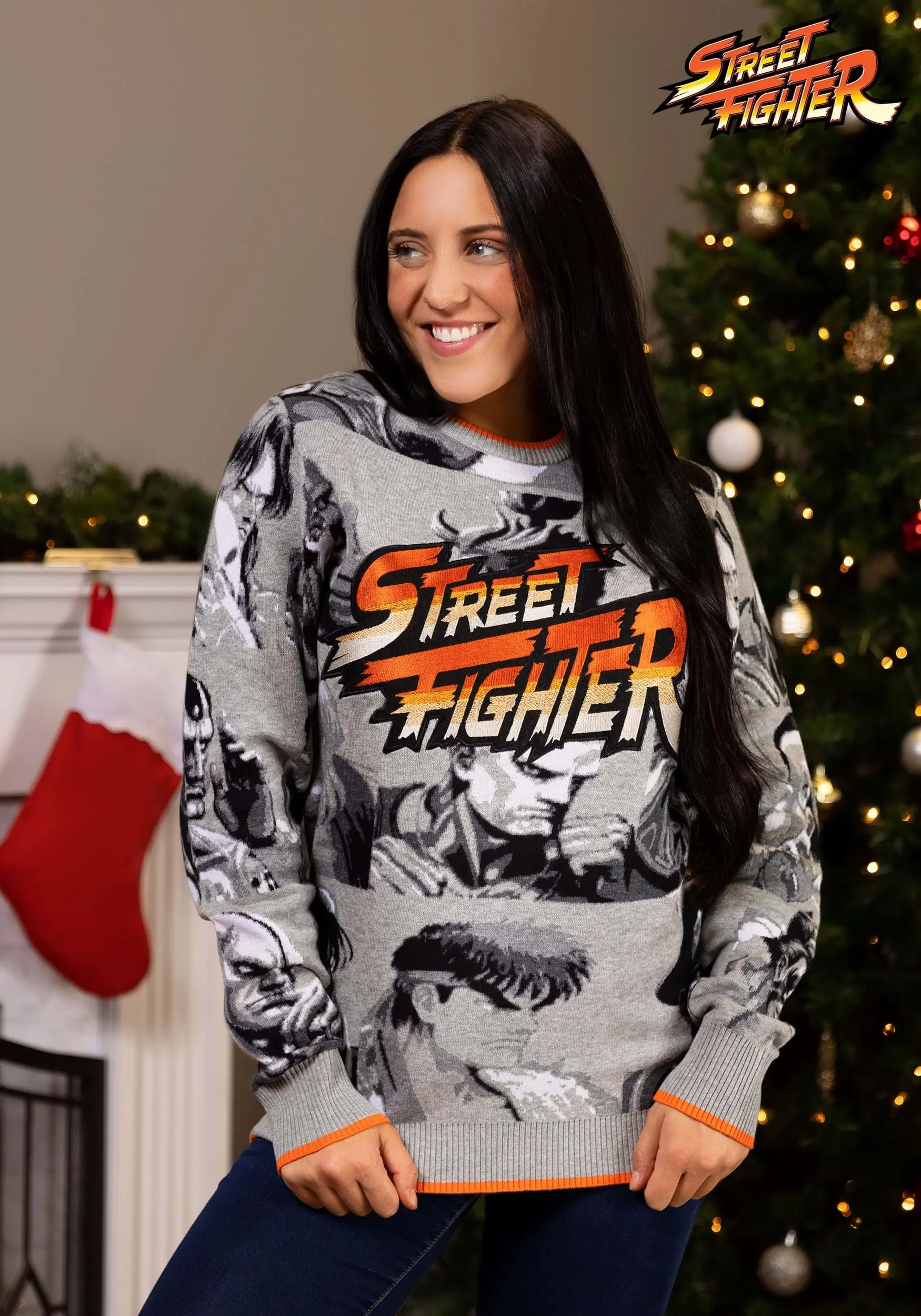 Street Fighter Adult Sweater 4 Street Fighter Adult Sweater - Image 2