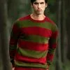 Striped Nightmare On Elm Street Freddy Sweater For Adults 1 Striped Nightmare On Elm Street Freddy Sweater For Adults -Fun Place Pop Store adult striped nightmare on elm street freddy sweater