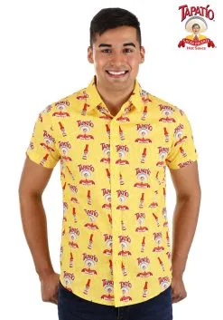Tapatio Hot Sauce Button Up Adult Shirt