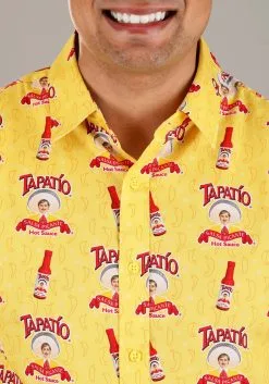 Tapatio Hot Sauce Button Up Adult Shirt 8 Tapatio Hot Sauce Button Up Adult Shirt -Fun Place Pop Store adult tapatio hot sauce button up shirt alt 2