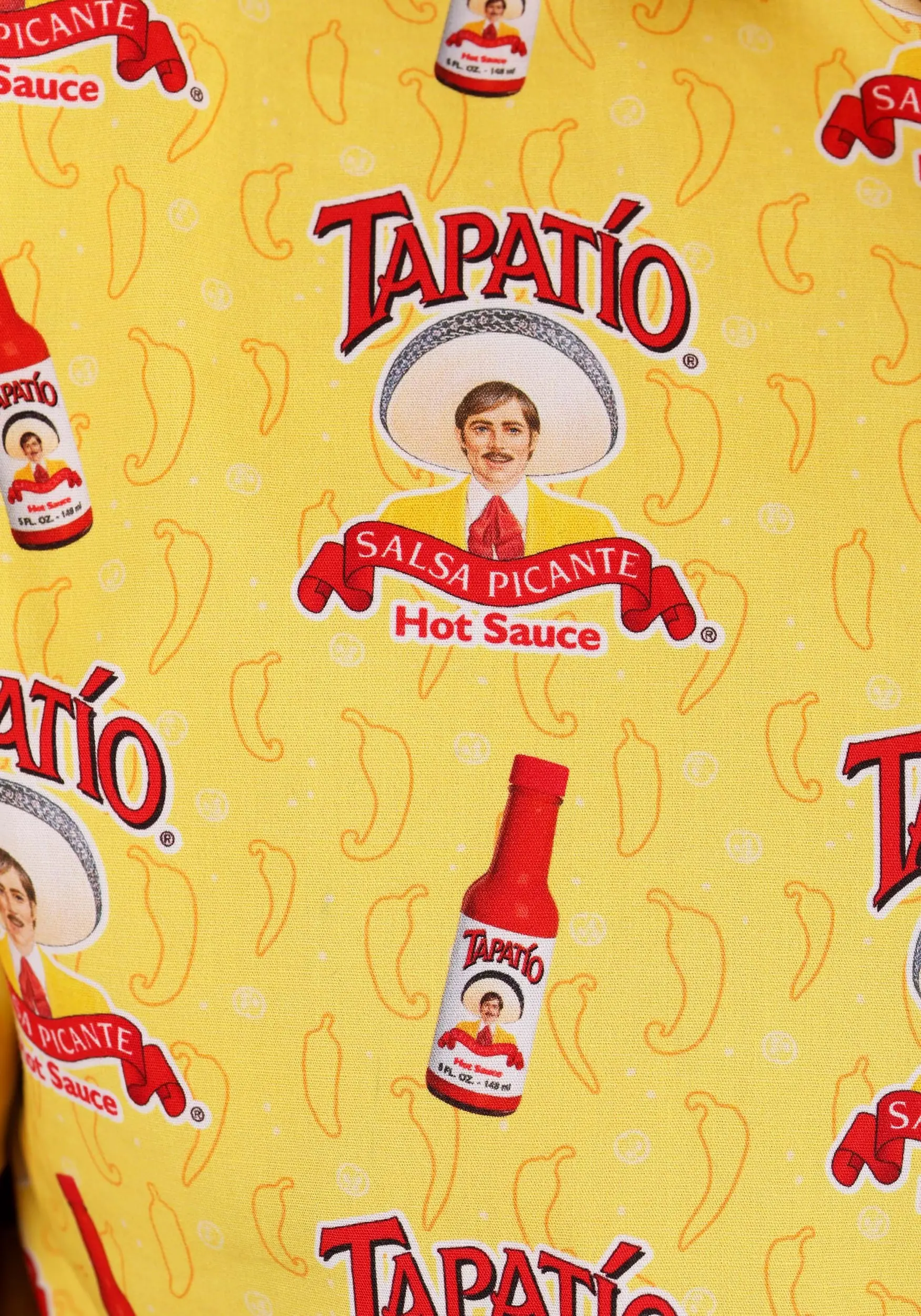 Tapatio Hot Sauce Button Up Adult Shirt 6 Tapatio Hot Sauce Button Up Adult Shirt - Image 4
