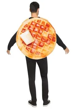 Adult Breakfast Waffle Costume -Fun Place Pop Store adult waffle costume alt 2
