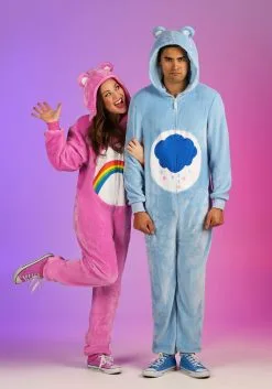 Cheer Bear Adult Care Bear Onesie 12 Cheer Bear Adult Care Bear Onesie -Fun Place Pop Store adults cheer bear care bear onesie alt 1