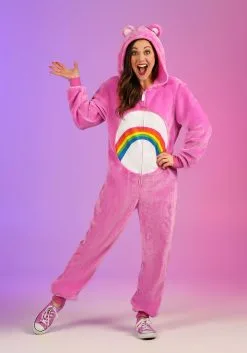 Cheer Bear Adult Care Bear Onesie 13 Cheer Bear Adult Care Bear Onesie -Fun Place Pop Store adults cheer bear care bear onesie alt 2
