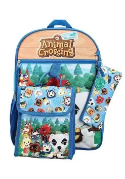 Animal Crossing 5 Piece Backpack Set