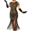 Women's Art Deco Flapper Dress Costume -Fun Place Pop Store art deco flapper dress costume