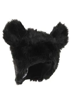 Black Bear Plush Hat Accessory -Fun Place Pop Store black bear plush hat alt 2