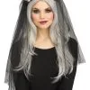 Dark Horror Bridal Skull Veil -Fun Place Pop Store black horror bridal skull veil