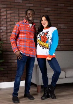 Cakeworthy Unisex Spider-Man Color Block Sweater For Adults 11 Cakeworthy Unisex Spider-Man Color Block Sweater For Adults -Fun Place Pop Store cakeworthy unisex spider man color block sweater alt 3