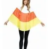 Women's Candy Corn Poncho -Fun Place Pop Store candy corn womens poncho