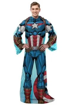 Captain America Comfy Silk Touch Throw Blanket
