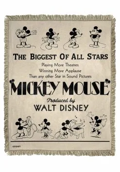 Biggest Of All Stars Mickey Jacquard Throw
