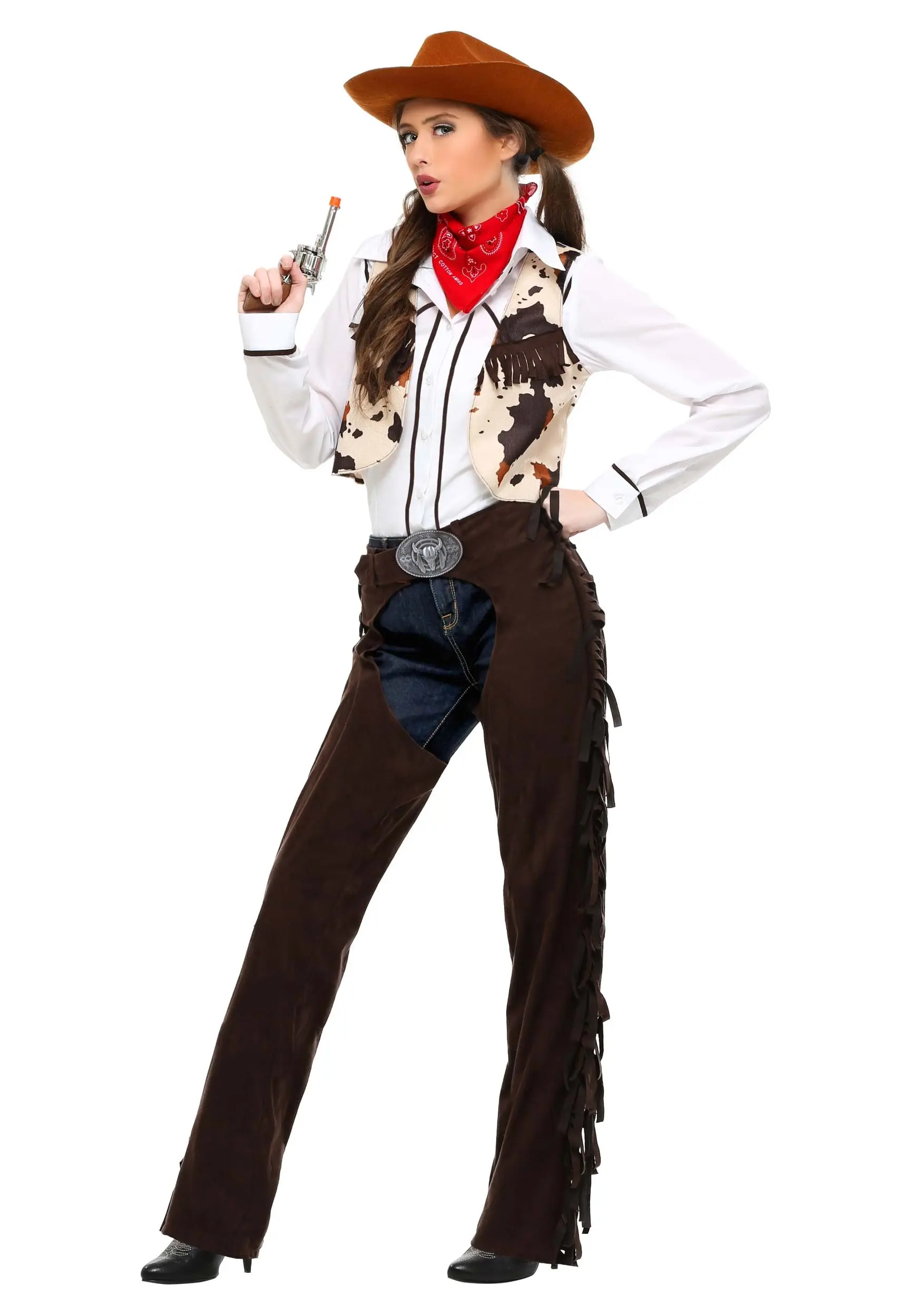 Cowgirl Chaps Costume For Women 3 Cowgirl Chaps Costume For Women