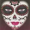 Day Of The Dead Pink Glitter Face Art -Fun Place Pop Store day of the dead face art pink glitter