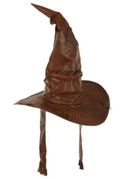 Deluxe Brown Plush Sorting Costume Hat -Fun Place Pop Store deluxe padded sorting hat alt 3