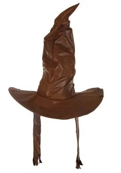 Deluxe Brown Plush Sorting Costume Hat -Fun Place Pop Store deluxe padded sorting hat alt 4