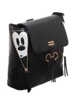 Disney Mickey Mouse Mini Backpack W/ Gold Accents 10 Disney Mickey Mouse Mini Backpack W/ Gold Accents -Fun Place Pop Store disney mickey mouse mini backpack w gold accents alt 2