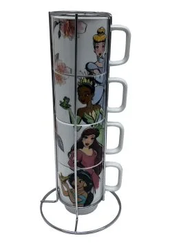 Disney Princess Set Of 4 Stacking Mugs