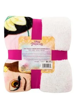 Disney Princess Royal Courage 60 Inch X 80 Inch Sherpa Throw Blanket -Fun Place Pop Store disney princess royal courage 60x80 sherpa throw alt 4