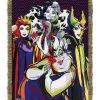 Villains - Villainous Group Tapestry Throw -Fun Place Pop Store disney villains villainous group tapestry throw