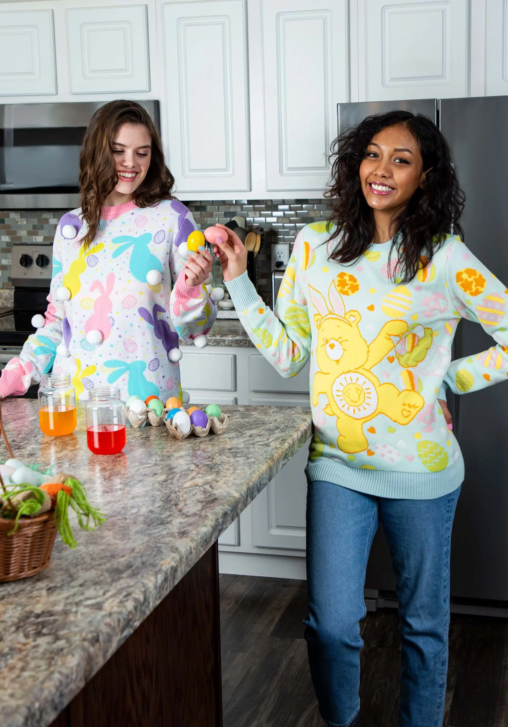 Easter Bunny Adult Ugly Sweater 4 Easter Bunny Adult Ugly Sweater - Image 2