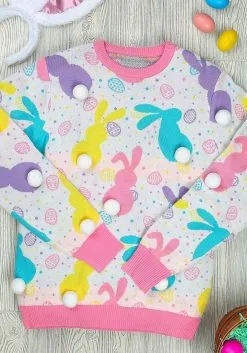 Easter Bunny Adult Ugly Sweater 17 Easter Bunny Adult Ugly Sweater -Fun Place Pop Store easter bunny ugly sweater alt 7