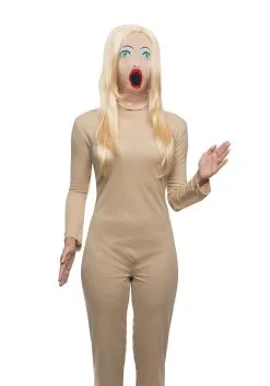 Fabric Sexy Doll Mask For Adults