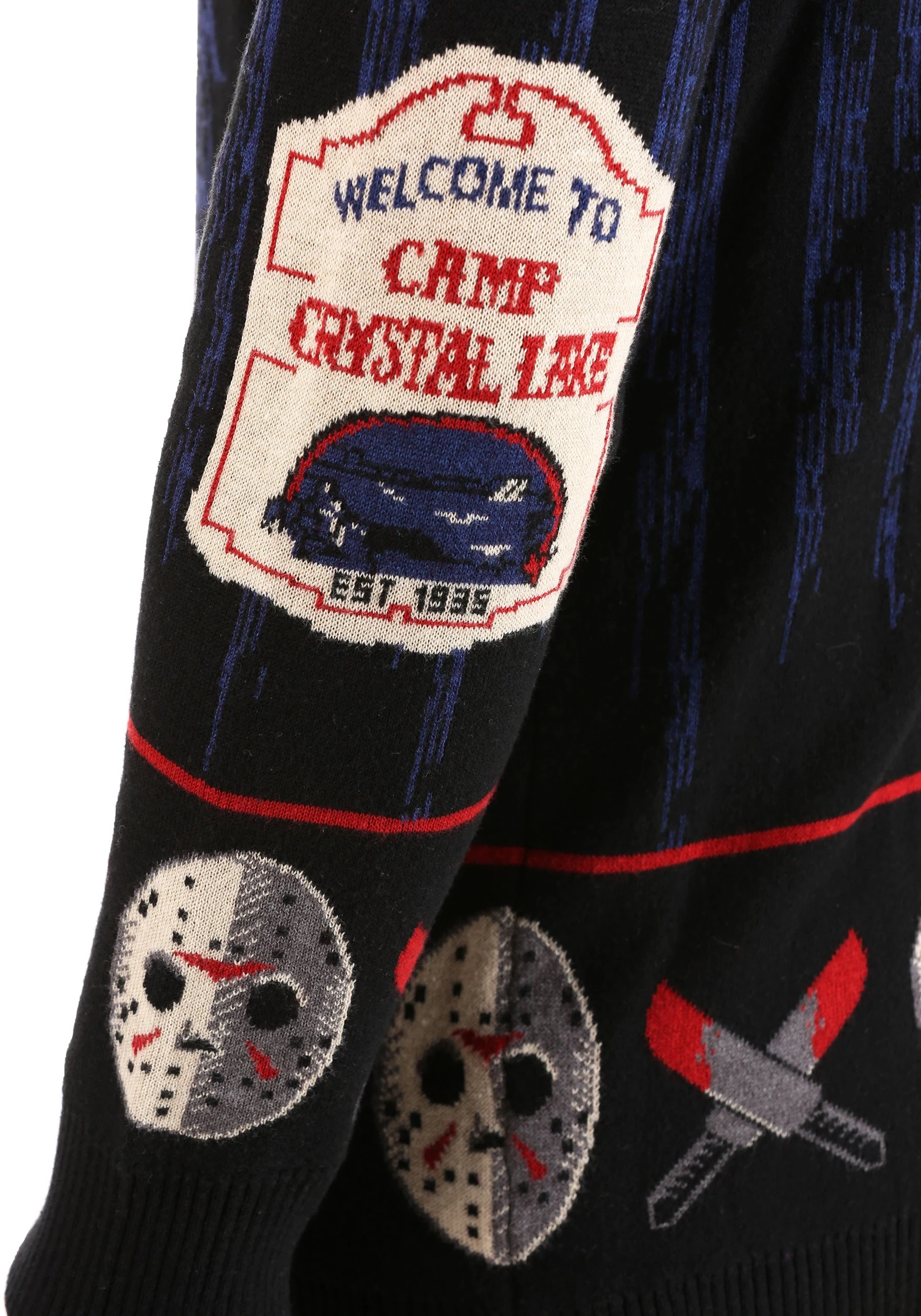Friday The 13th Camp Crystal Lake Ugly Halloween Sweater For Adults 9 Friday The 13th Camp Crystal Lake Ugly Halloween Sweater For Adults - Image 7